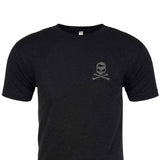 GORUCK Tribe black tee with skull and crossed barbell logo on chest
