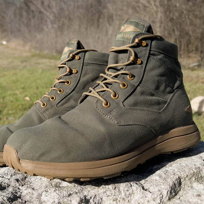 Jedburgh Rucking Boots - Mid Top - Green + Coyote