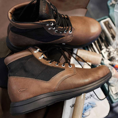MACV-1 - Mid Top - Dark Brown + Black