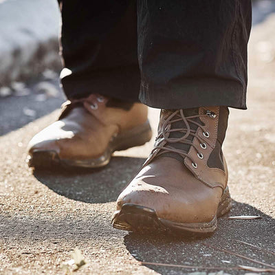 MACV-1 - Mid Top - Dark Brown + Black