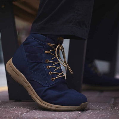 Jedburgh Rucking Boots - Mid Top - Navy + Coyote