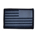 GORUCK reverse American flag reflective patch with black border on white background