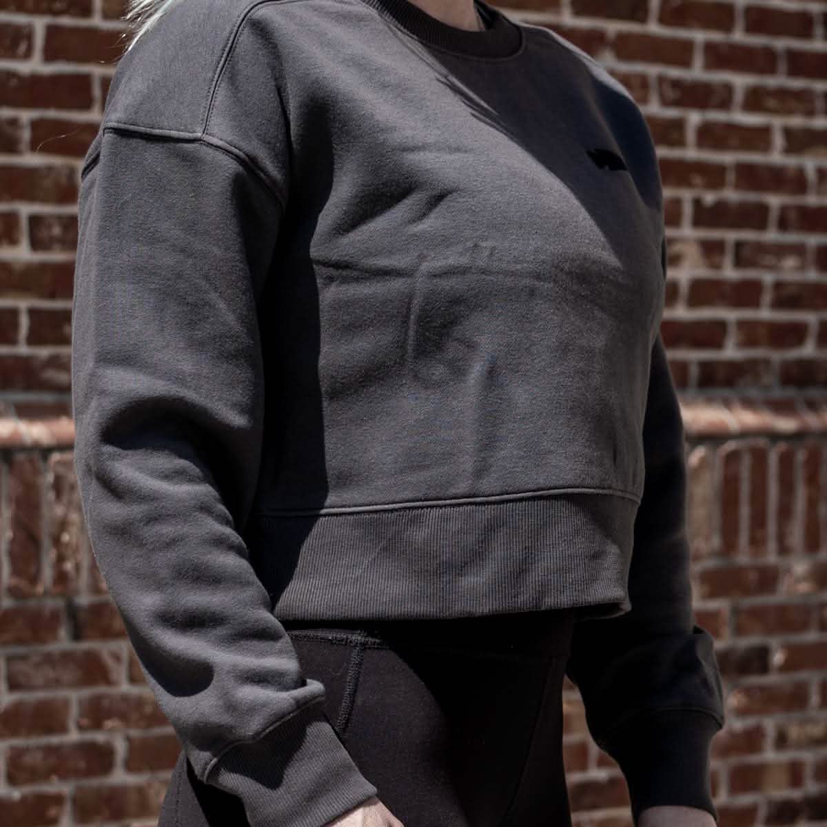 Cropped Sweatshirt - Embroidered GORUCK Spearhead